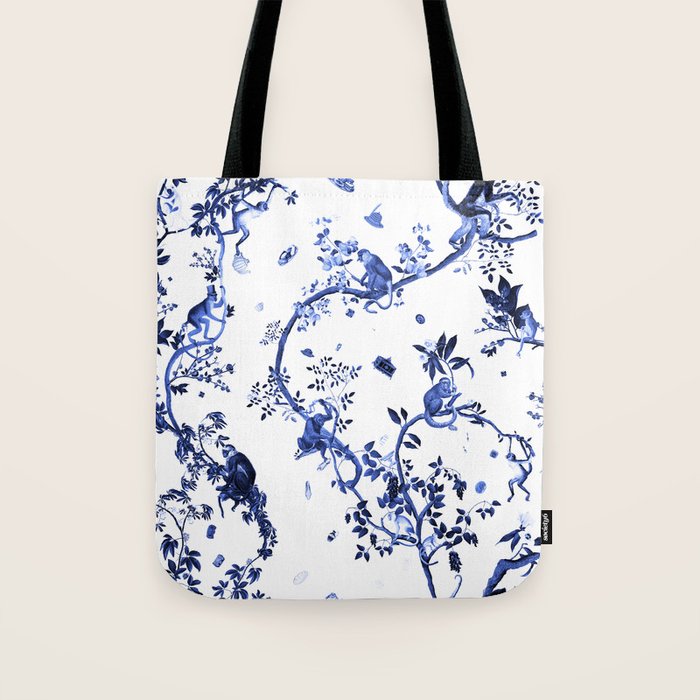 Monkey World Jouy Tote Bag Gallery Image 1