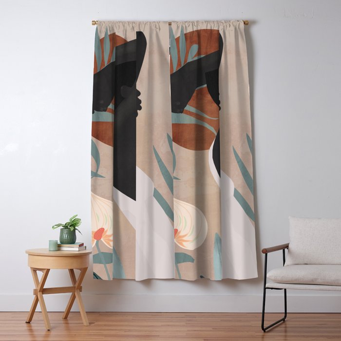 Tropical Girl 4 Window Curtain Gallery Image 5