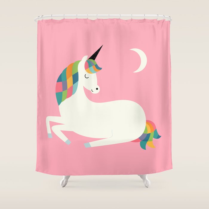 Unicorn Happiness Shower Curtain Gallery Image 1