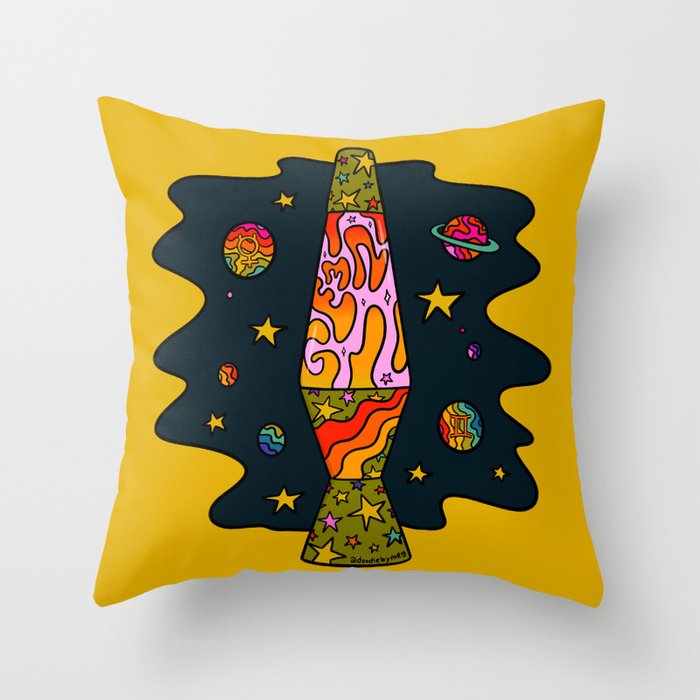 Gemini Lava Lamp Throw Pillow Gallery Image 6