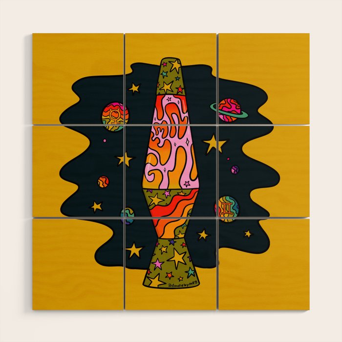 Gemini Lava Lamp Wood Wall Art Gallery Image 1