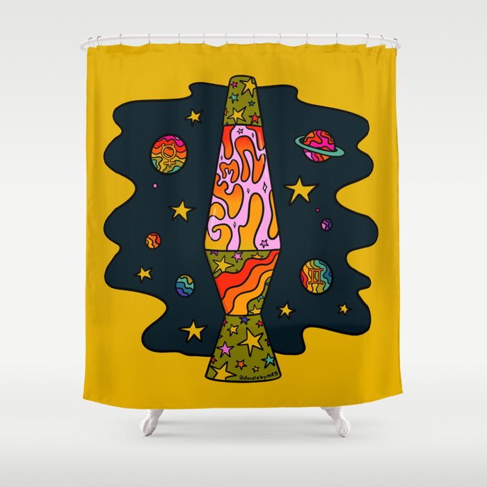 Gemini Lava Lamp Shower Curtain Gallery Image 1