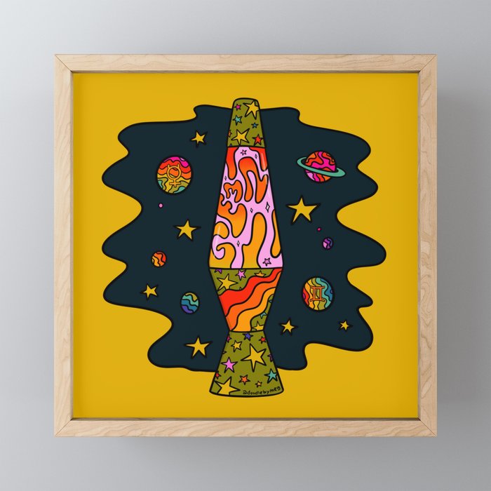 Gemini Lava Lamp Mini Art Print Gallery Image 1