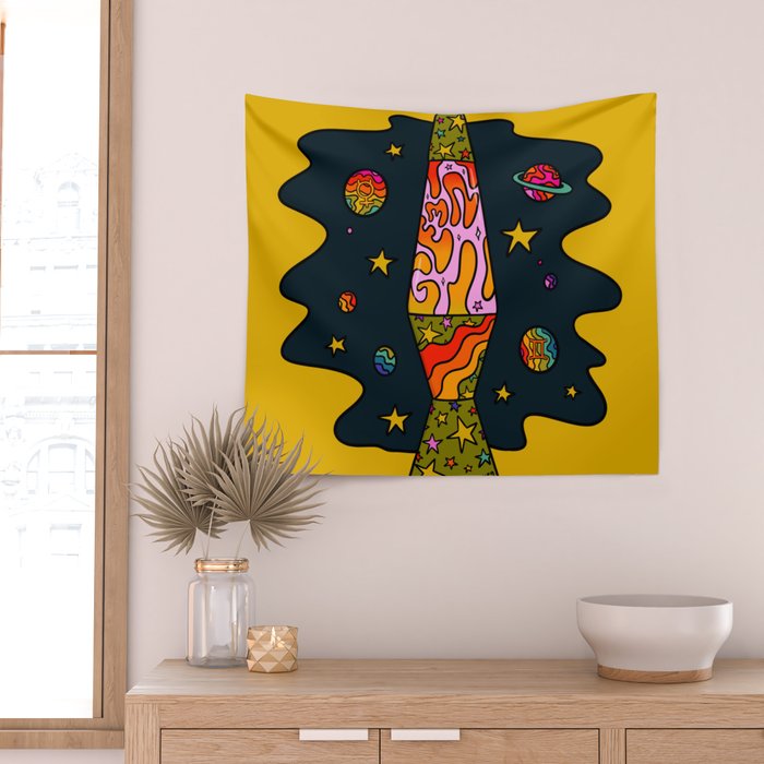 Gemini Lava Lamp Wall Tapestry Gallery Image 2