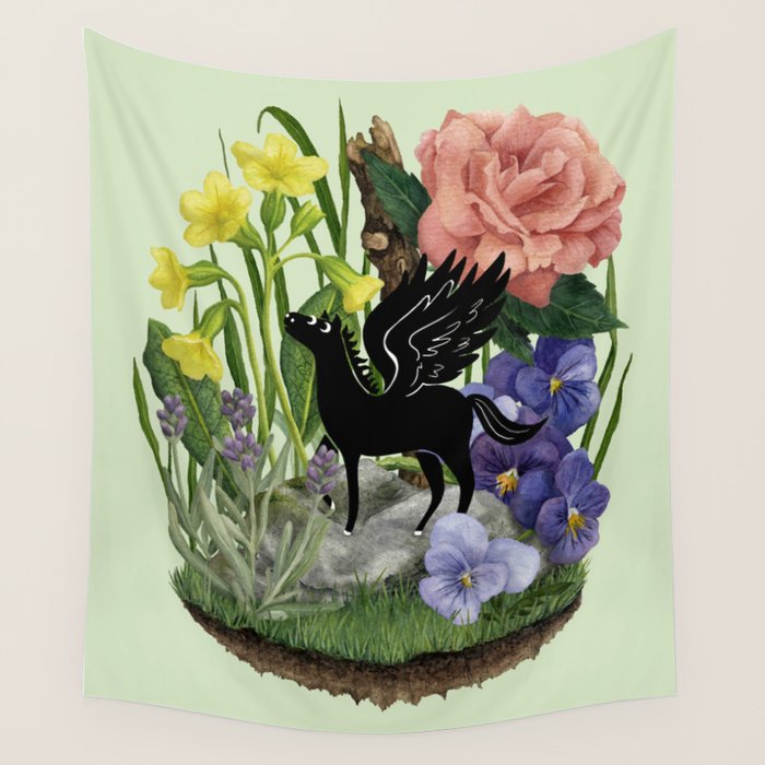 Tiny Pegasus Wall Tapestry Gallery Image 4