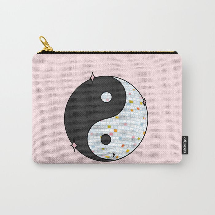 Yin Yang Disco Ball Carry All Pouch Gallery Image 1