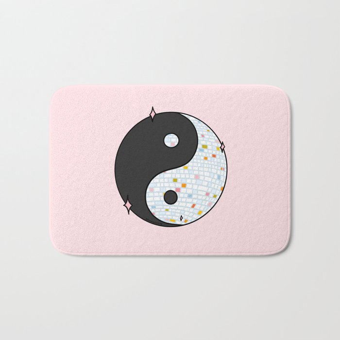 Yin Yang Disco Ball Bath Mat Gallery Image 1