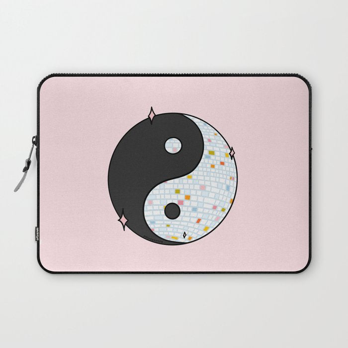 Yin Yang Disco Ball Laptop Sleeve Gallery Image 1