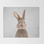 Rabbit - Colorful Throw Blanket Gallery Image 2