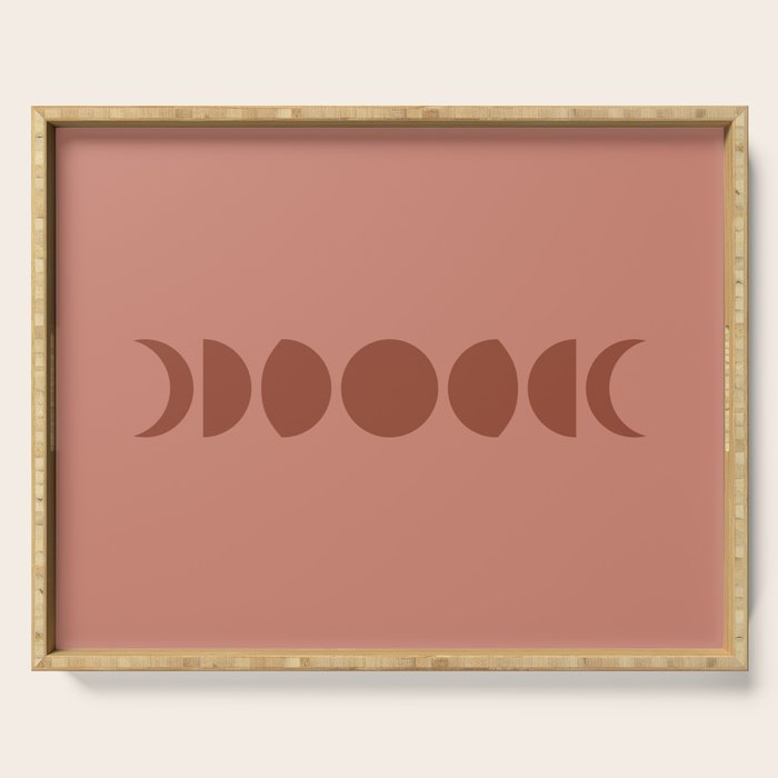Minimal Moon Phases VI Serving Tray Gallery Image 1