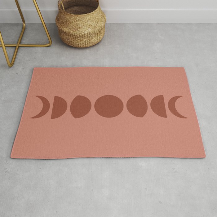 Minimal Moon Phases VI Rug Gallery Image 1