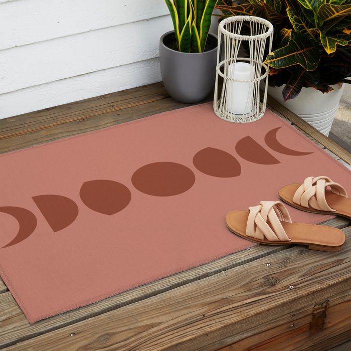 Minimal Moon Phases VI Outdoor Rug Gallery Image 2