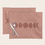 Minimal Moon Phases VI Placemat Gallery Image 1