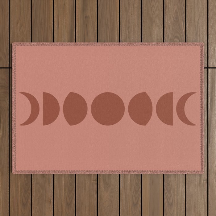 Minimal Moon Phases VI Outdoor Rug Gallery Image 1