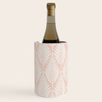 Linocut Palm Leaves . Peachy Pink Wine Chiller Gallery Image 3