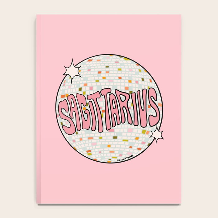 Sagittarius Disco Ball Notebook Gallery Image 4