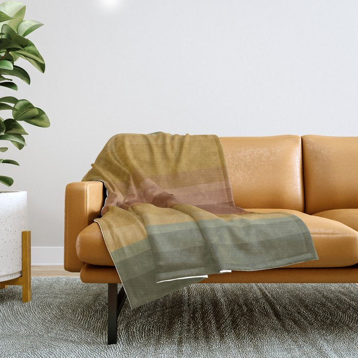 Retro Stripes XIII Throw Blanket Gallery Image 1