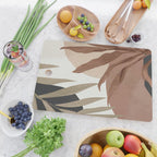 Abstract Art Tropical Leaves 4 Mocha Mousse Cutting Board Gallery Image 2