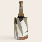Abstract Art Tropical Leaves 4 Mocha Mousse Wine Chiller Gallery Image 2