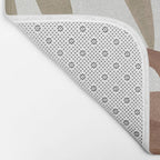 Abstract Art Tropical Leaves 4 Mocha Mousse Bath Mat Gallery Image 2