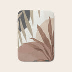 Abstract Art Tropical Leaves 4 Mocha Mousse Bath Mat Gallery Image 1