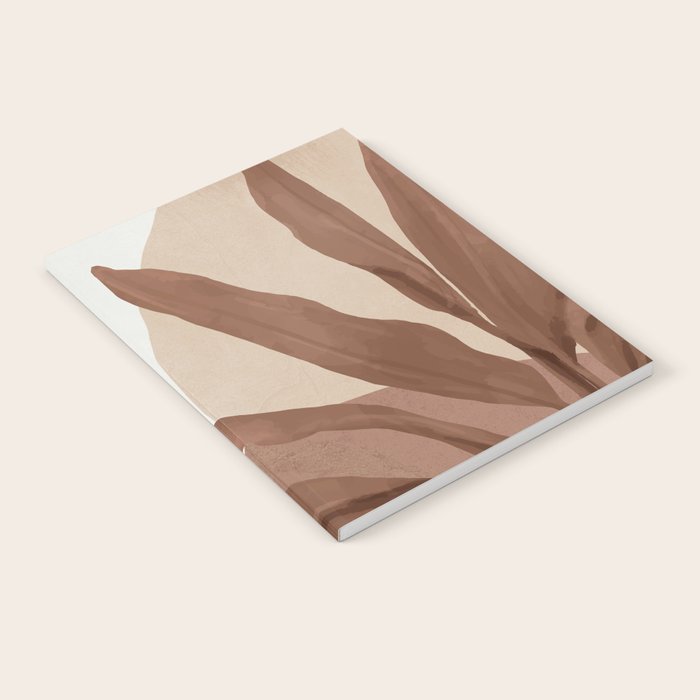 Abstract Art Tropical Leaves 4 Mocha Mousse Notebook Gallery Image 2