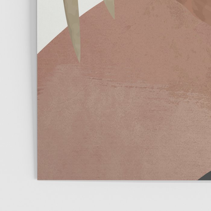 Abstract Art Tropical Leaves 4 Mocha Mousse Poster Gallery Image 3