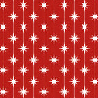Midcentury Stars and Dots Pattern in Red and White Coffee Mug Gallery Image 2