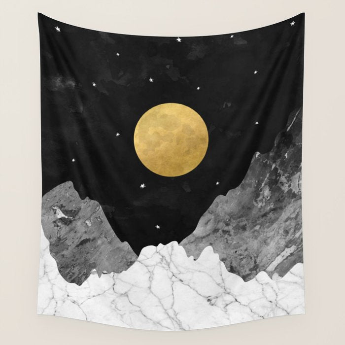 Moon and Stars Wall Tapestry Gallery Image 4