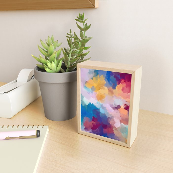New Beginnings In Full Color | Abstract Texture Color Design Mini Art Print Gallery Image 2