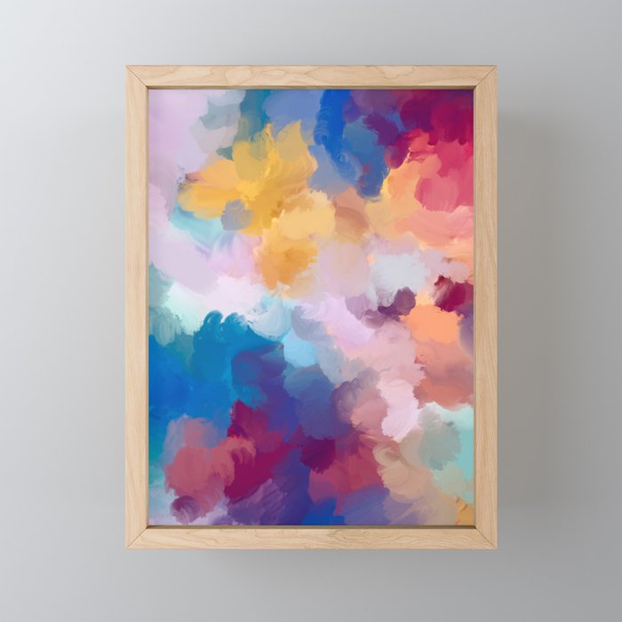 New Beginnings In Full Color | Abstract Texture Color Design Mini Art Print Gallery Image 1