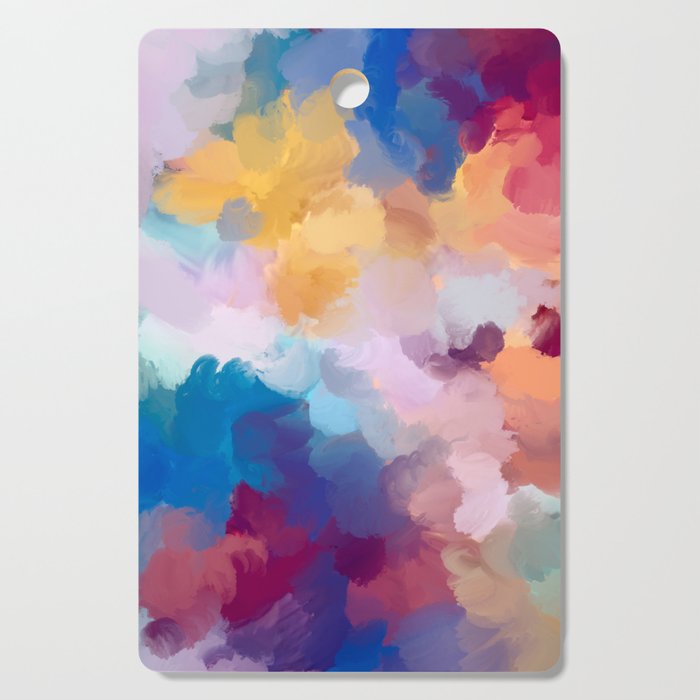 New Beginnings In Full Color | Abstract Texture Color Design Cutting Board Gallery Image 1