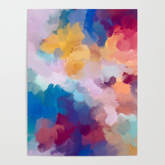 New Beginnings In Full Color | Abstract Texture Color Design Poster Gallery Image 4