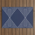 Geo (Navy) Outdoor Rug Gallery Image 1