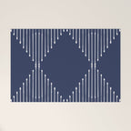 Geo (Navy) Welcome Mat Gallery Image 1