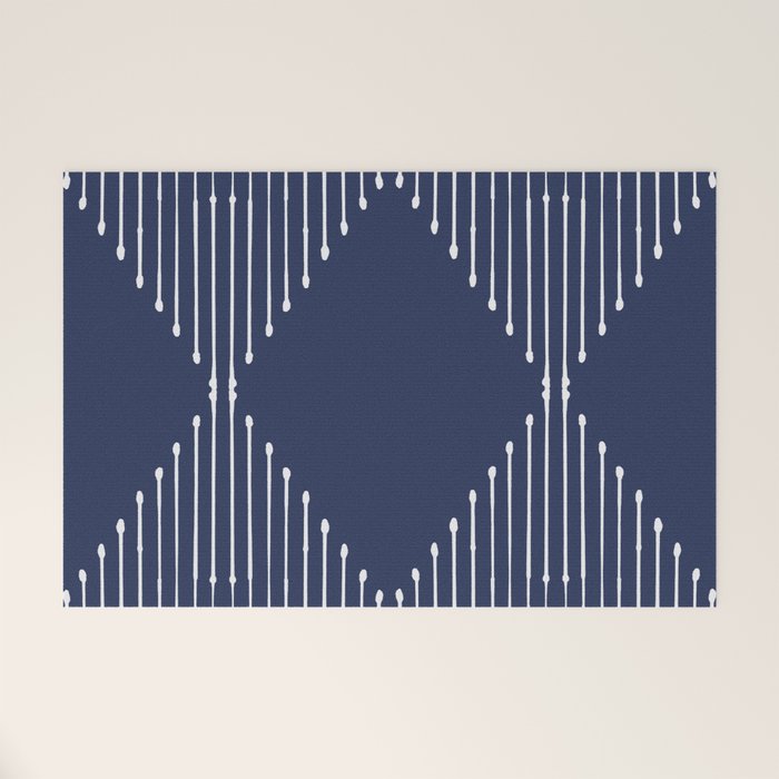 Geo (Navy) Welcome Mat Gallery Image 1