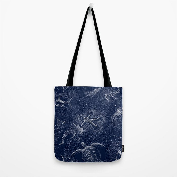 Cosmic Ocean with astronaut Tote Bag Gallery Image 2