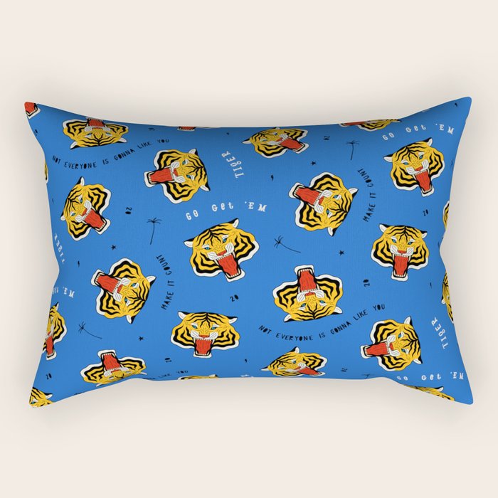 Go Get 'Em Tiger Rectangular Pillow Gallery Image 2