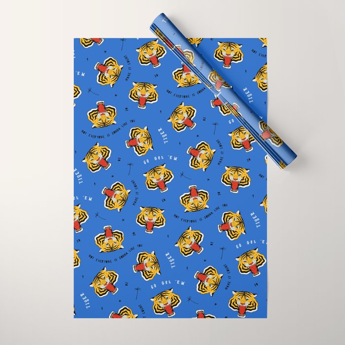 Go Get 'Em Tiger Wrapping Paper Gallery Image 1