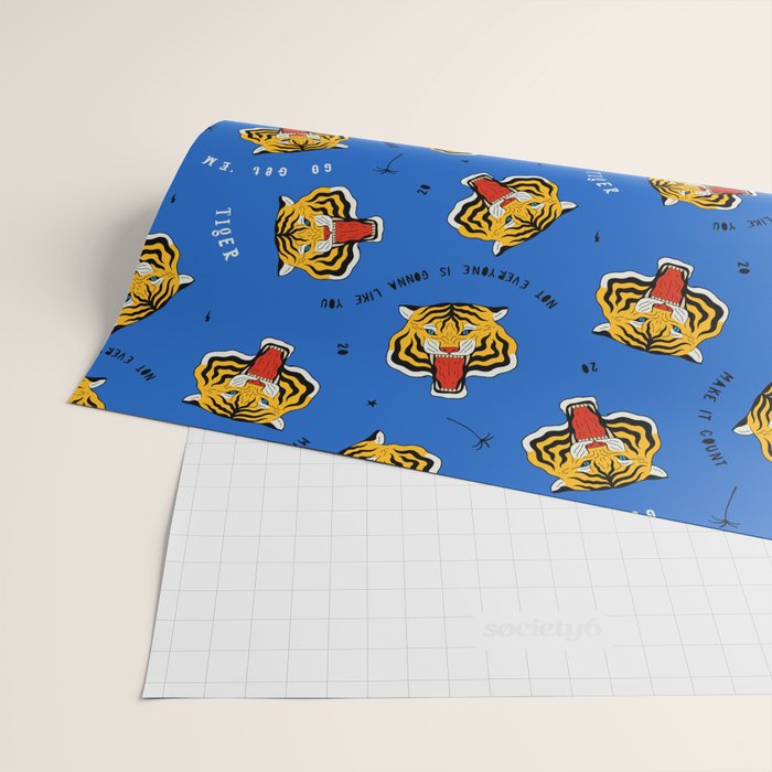 Go Get 'Em Tiger Wrapping Paper Gallery Image 2
