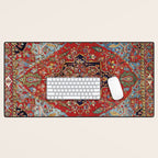 Heriz  Antique Persian Rug Print Desk Mat Gallery Image 1