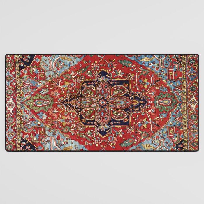 Heriz  Antique Persian Rug Print Desk Mat Gallery Image 3