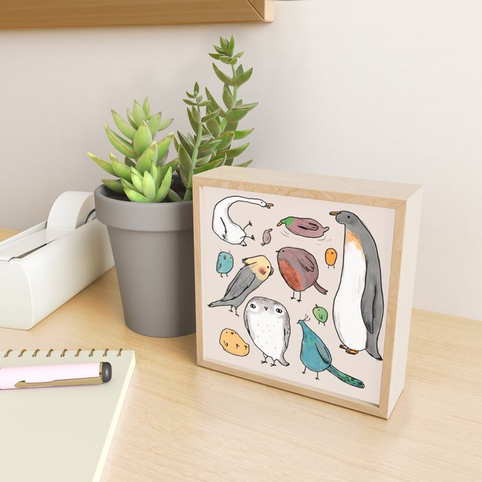 Lump Birds Mini Art Print Gallery Image 2