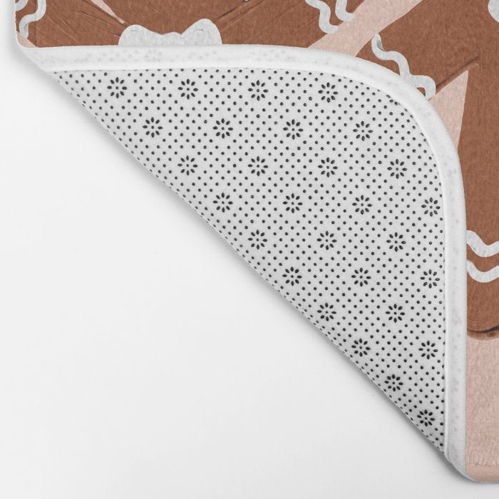 Gingerbread Men - Blush Palette Bath Mat Gallery Image 2