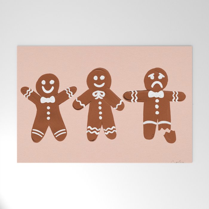 Gingerbread Men - Blush Palette Welcome Mat Gallery Image 1