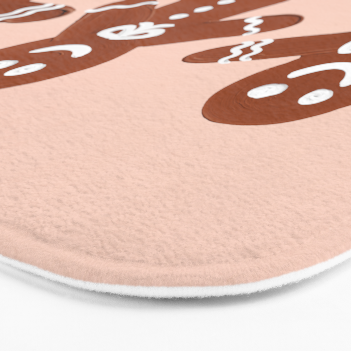 Gingerbread Men - Blush Palette Bath Mat Gallery Image 3