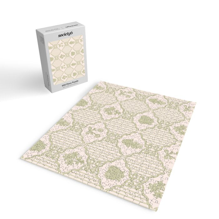 Eloise Print in Green Jigsaw Puzzle Gallery Image 2