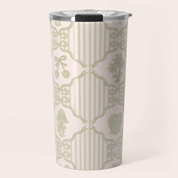 Eloise Print in Green Travel Mug Gallery Image 1