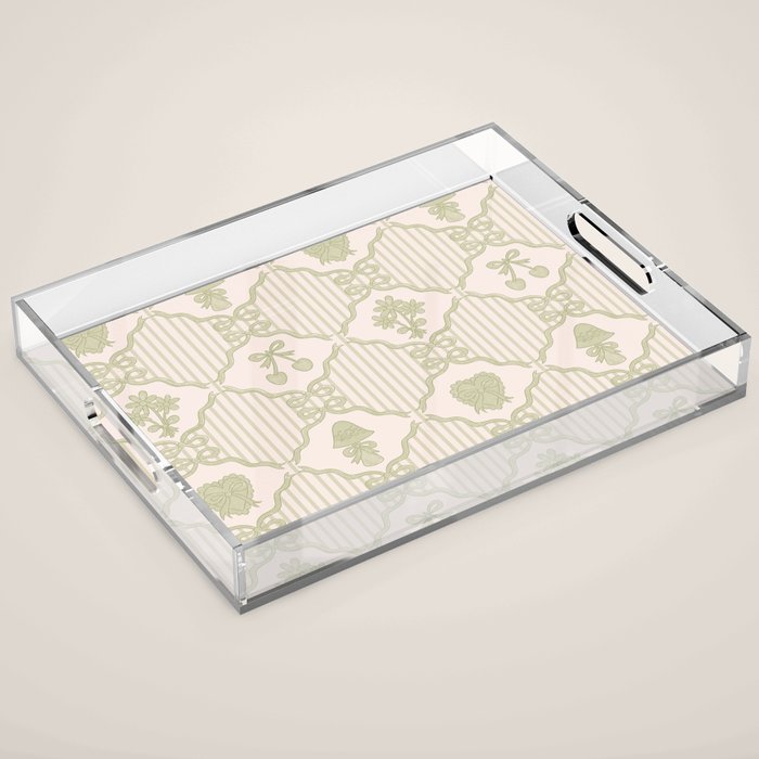 Eloise Print in Green Acrylic Tray Gallery Image 1