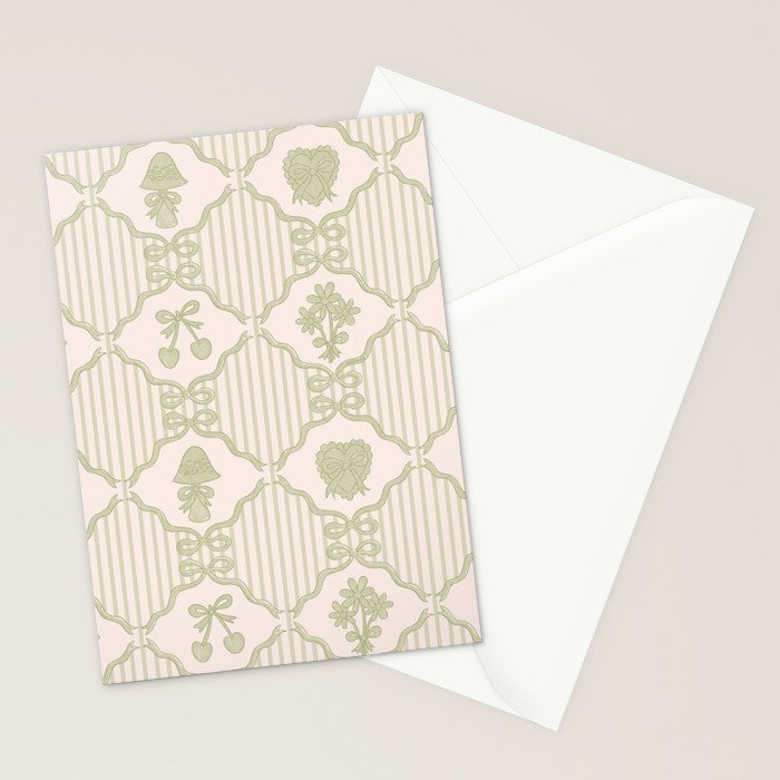 Eloise Print in Green Stationery Card Gallery Image 2